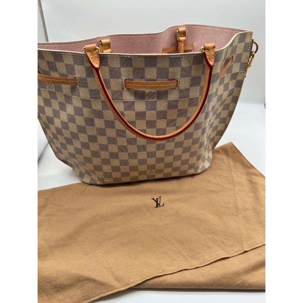 Authentic Louis Vuitton Girolatta Damier Azur Shoulder Bag